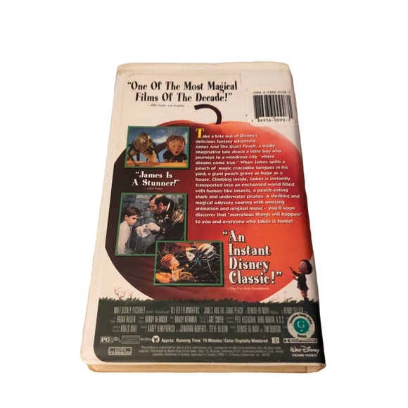 Disney James and the Giant Peach VHS - Picture 4 of 4